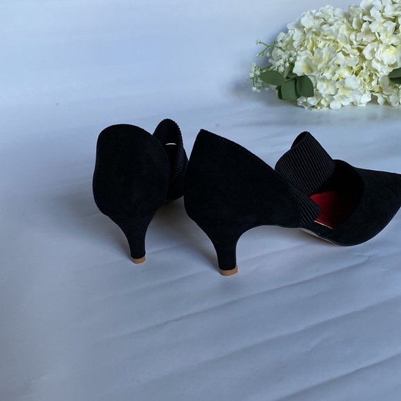 SHEIN Black fabric low heels, pumps, court shoes, kitten heels - Picture 6 of 6